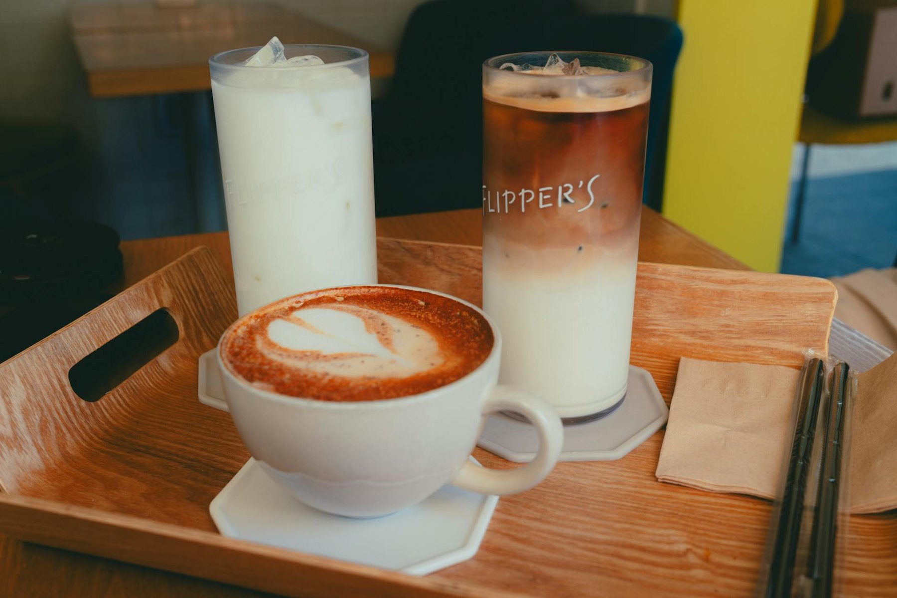 Stylish Korean-inspired cafe interior representing Auckland's Korean cafe wave